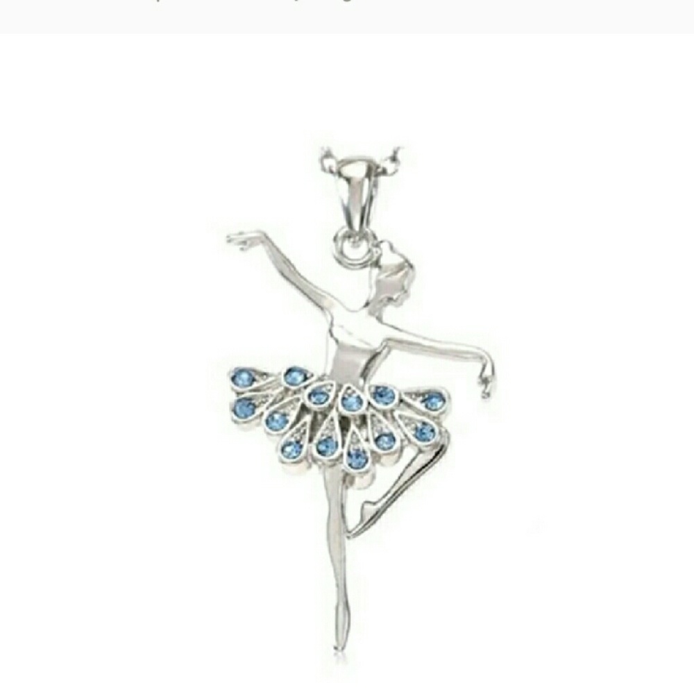 Blue dancing ballerina chain
